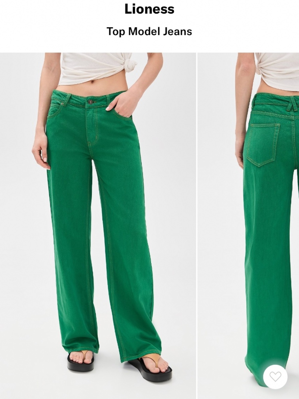 Lioness Top Model Jeans In green , S